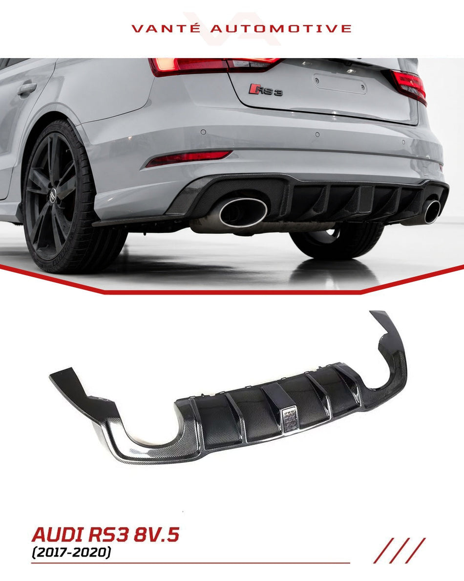 Audi RS3 8V.5 Carbon Fiber Rear Diffuser V1