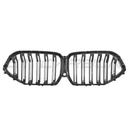 BMW X6 G06 DOUBLE SLAT CARBON FIBRE FRONT GRILLE-Grille-CT CARBON-CT Carbon - High-quality carbon fiber and gloss black aerodynamic parts for premium sports and luxury vehicles.