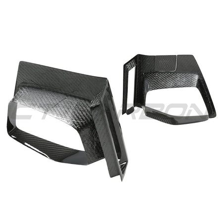 BMW X3M/X4M F97/F98 LCI 2022+ CARBON FIBRE FRONT BUMPER MIDDLE TRIM-Accessories-CT CARBON-CT Carbon - High-quality carbon fiber and gloss black aerodynamic parts for premium sports and luxury vehicles.