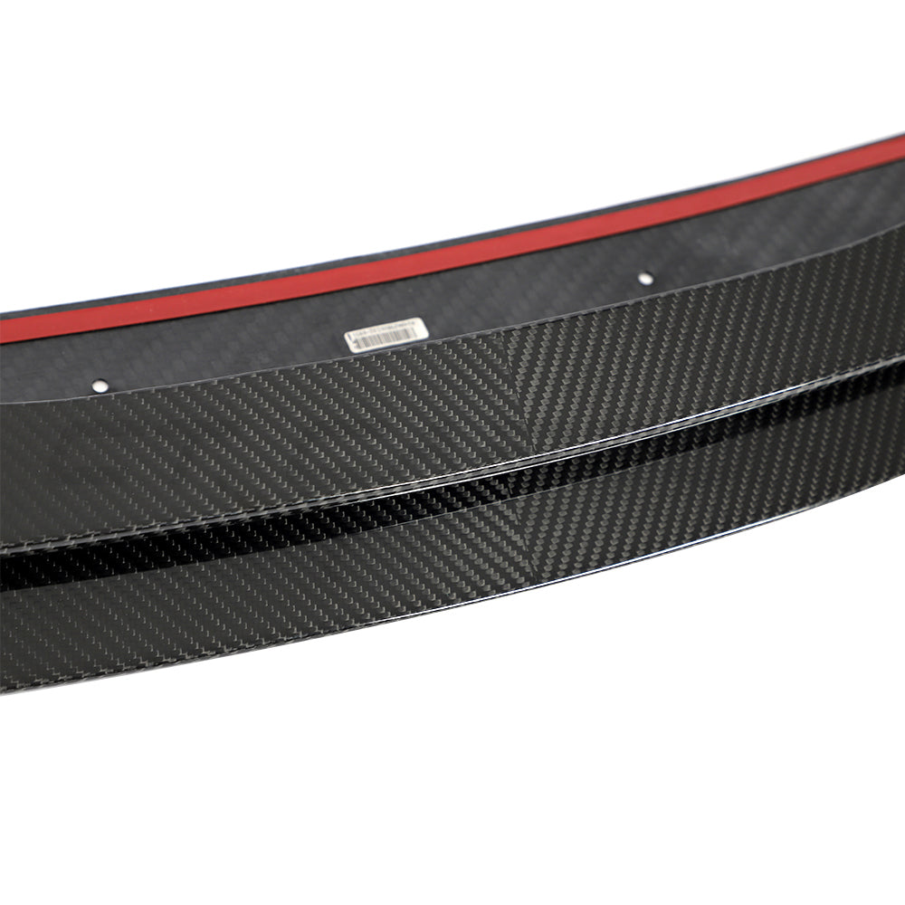 PORSCHE TAYCAN / TAYCAN 4 / TAYCAN 4S / TAYCAN GTS 2019+ CARBON FIBRE SPLITTER-Splitter-CT CARBON-CT Carbon - High-quality carbon fiber and gloss black aerodynamic parts for premium sports and luxury vehicles.