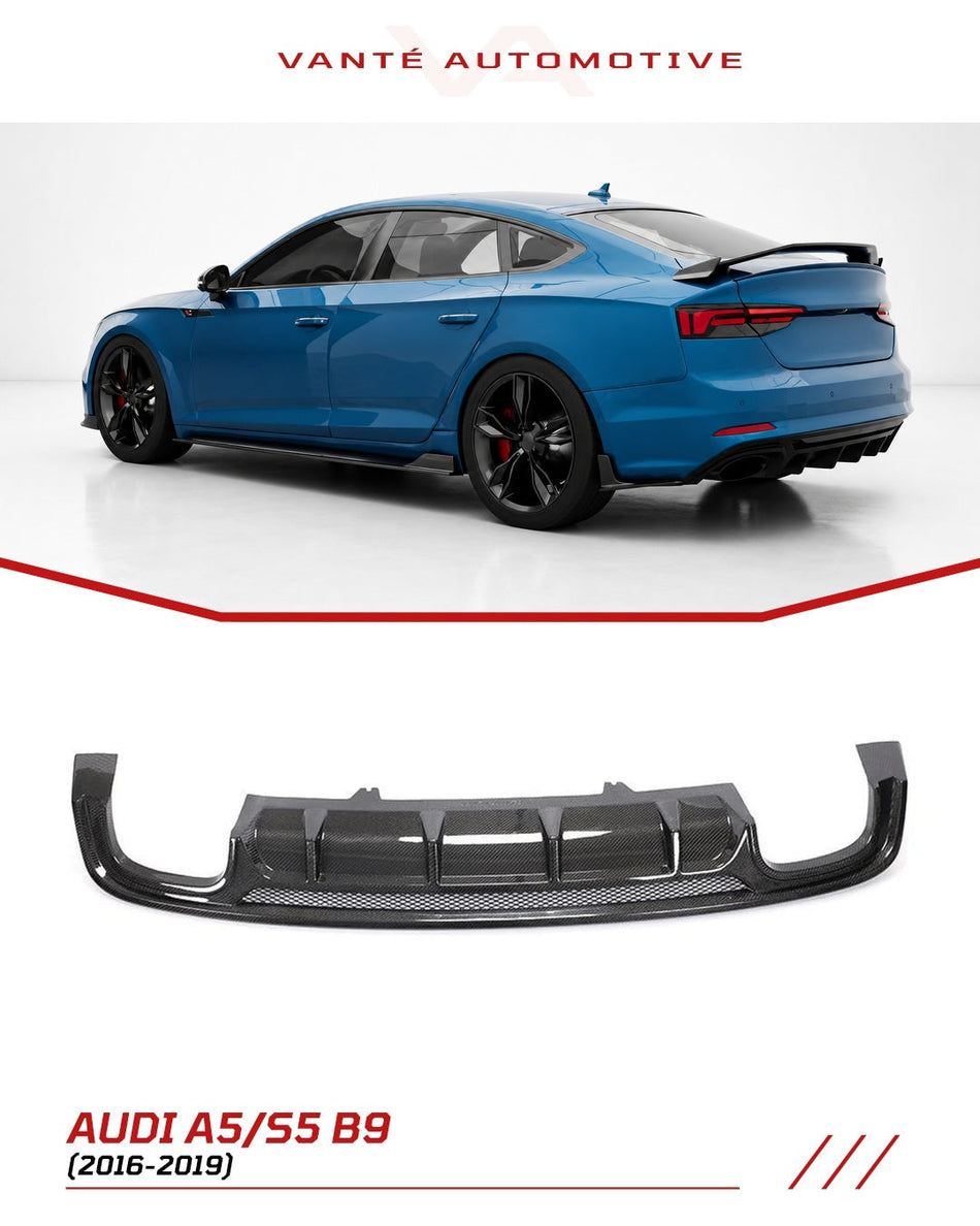Audi A5 S-Line/S5 B9 Carbon Fibre Rear Diffuser