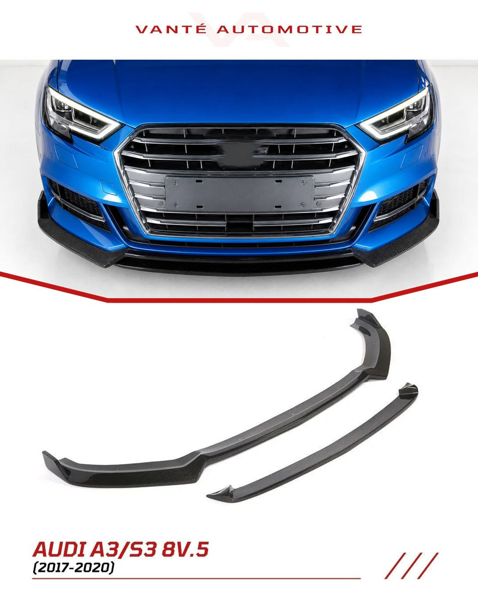 Audi A3 S-Line/S3 8V.5 Carbon Fiber Front Splitter Lip V3