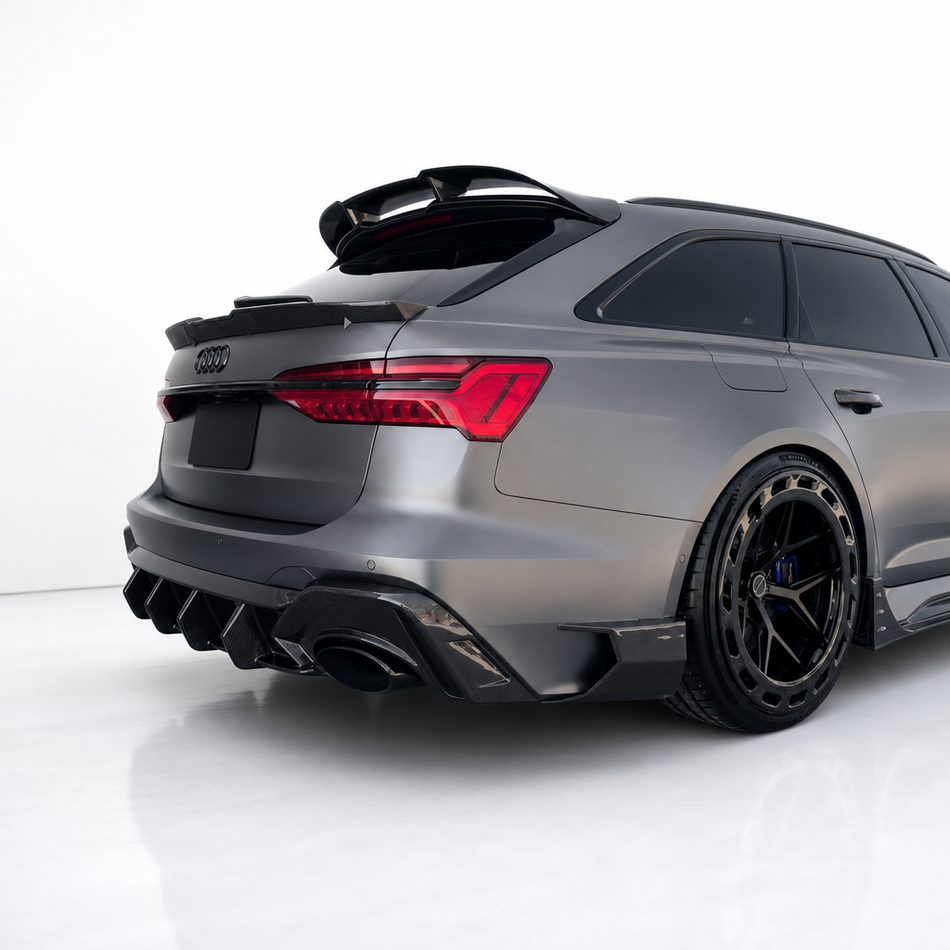 Audi RS6 C8 Carbon Fiber Roof Spoiler Wing V2