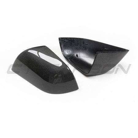 TESLA MODEL 3 2017-2023 CARBON FIBRE MIRRORS-Accessories-CT CARBON-CT Carbon - High-quality carbon fiber and gloss black aerodynamic parts for premium sports and luxury vehicles.
