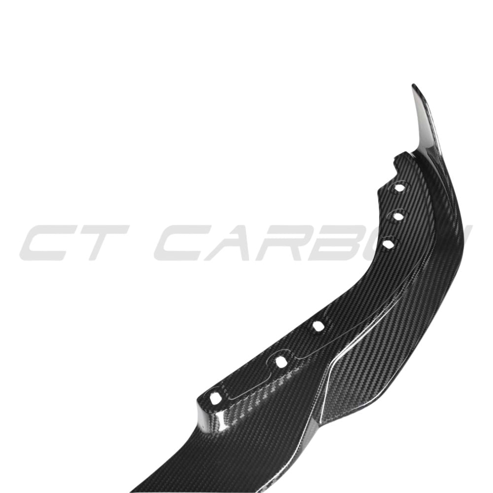 BMW 3 SERIES G20/G21 CARBON FIBRE SPLITTER - MP-Splitter-CT CARBON-CT Carbon - High-quality carbon fiber and gloss black aerodynamic parts for premium sports and luxury vehicles.