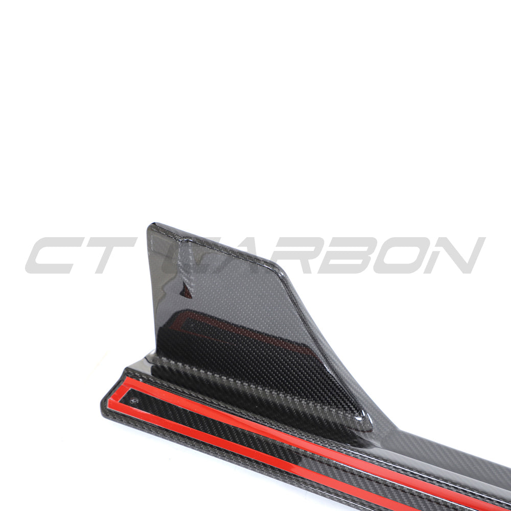 BMW G87 M2 2023+ CARBON FIBRE SIDE SKIRTS-Side Skirts-CT CARBON-CT Carbon - High-quality carbon fiber and gloss black aerodynamic parts for premium sports and luxury vehicles.