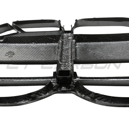 BMW 4 SERIES 2020+ G22/G23 CARBON FIBRE CSL GRILLE - WITH ACC-Grille-CT CARBON-CT Carbon - High-quality carbon fiber and gloss black aerodynamic parts for premium sports and luxury vehicles.