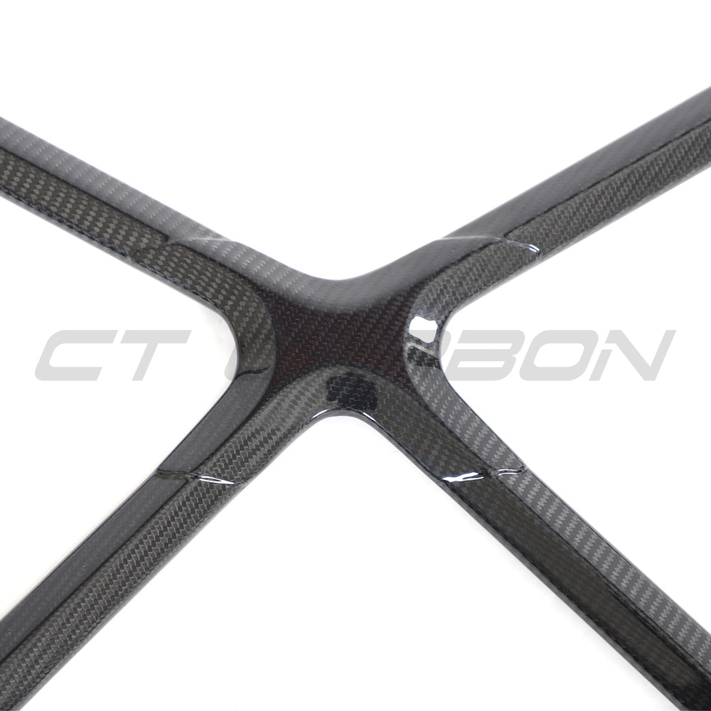 AUDI R8 COUPE 2015-2024 CARBON FIBRE STRUT BRACE-Accessories-CT CARBON-CT Carbon - High-quality carbon fiber and gloss black aerodynamic parts for premium sports and luxury vehicles.
