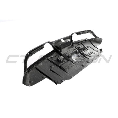 FERRARI F8 2019-2023 CARBON FIBRE DIFFUSER-Diffuser-CT CARBON-CT Carbon - High-quality carbon fiber and gloss black aerodynamic parts for premium sports and luxury vehicles.