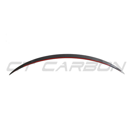 TESLA MODEL 3 2023+ CARBON FIBRE SPOILER - V1-Spoiler-CT CARBON-CT Carbon - High-quality carbon fiber and gloss black aerodynamic parts for premium sports and luxury vehicles.