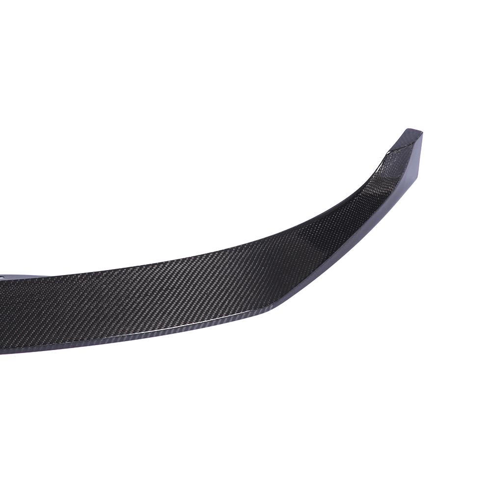 TESLA MODEL 3 CARBON FIBRE FRONT SPLITTER - R STYLE-Splitter-CT CARBON-CT Carbon - High-quality carbon fiber and gloss black aerodynamic parts for premium sports and luxury vehicles.