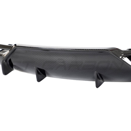 TESLA MODEL 3 2023+ CARBON FIBRE DIFFUSER - V1-Diffuser-CT CARBON-CT Carbon - High-quality carbon fiber and gloss black aerodynamic parts for premium sports and luxury vehicles.