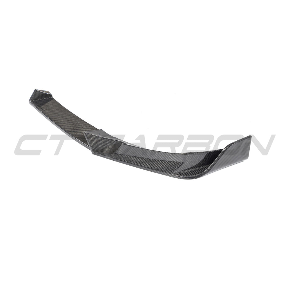 BMW X3M/X4M F97/F98 LCI 2022+ CARBON FIBRE SPLITTER-Splitter-CT CARBON-CT Carbon - High-quality carbon fiber and gloss black aerodynamic parts for premium sports and luxury vehicles.