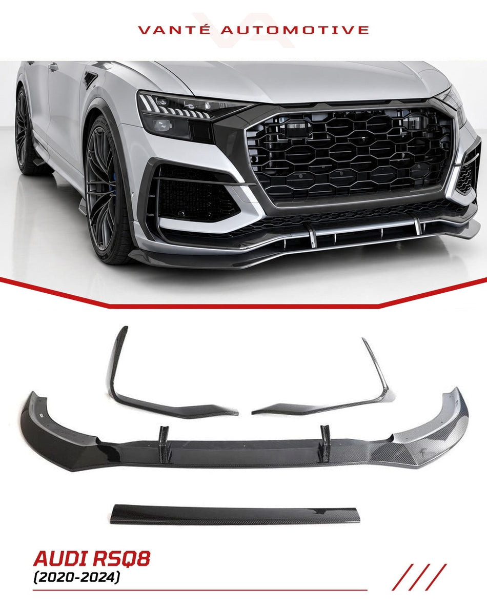Audi RSQ8 4M Carbon Fibre Front Lip Splitter