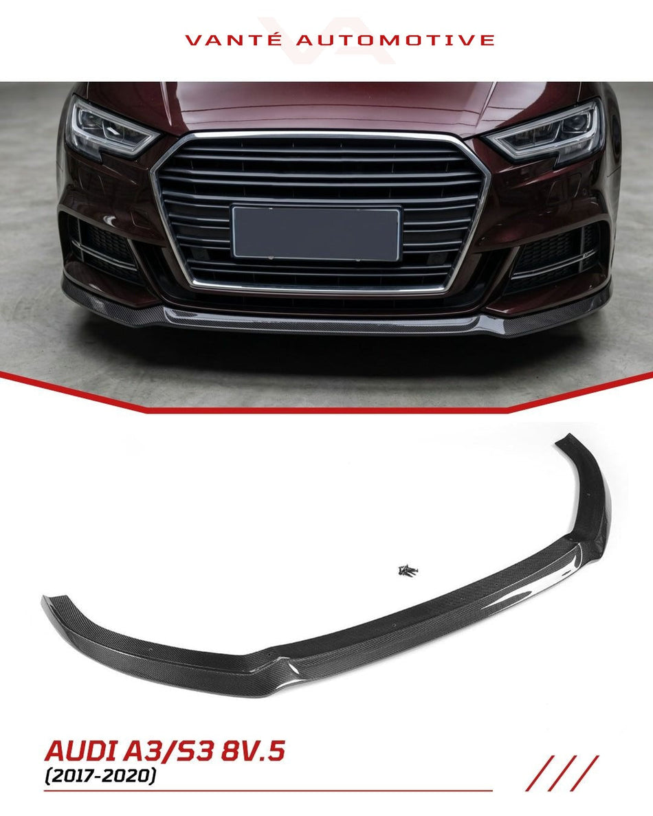 Audi A3 S-Line/S3 8V.5 Sportback Carbon Fiber Front Splitter Lip