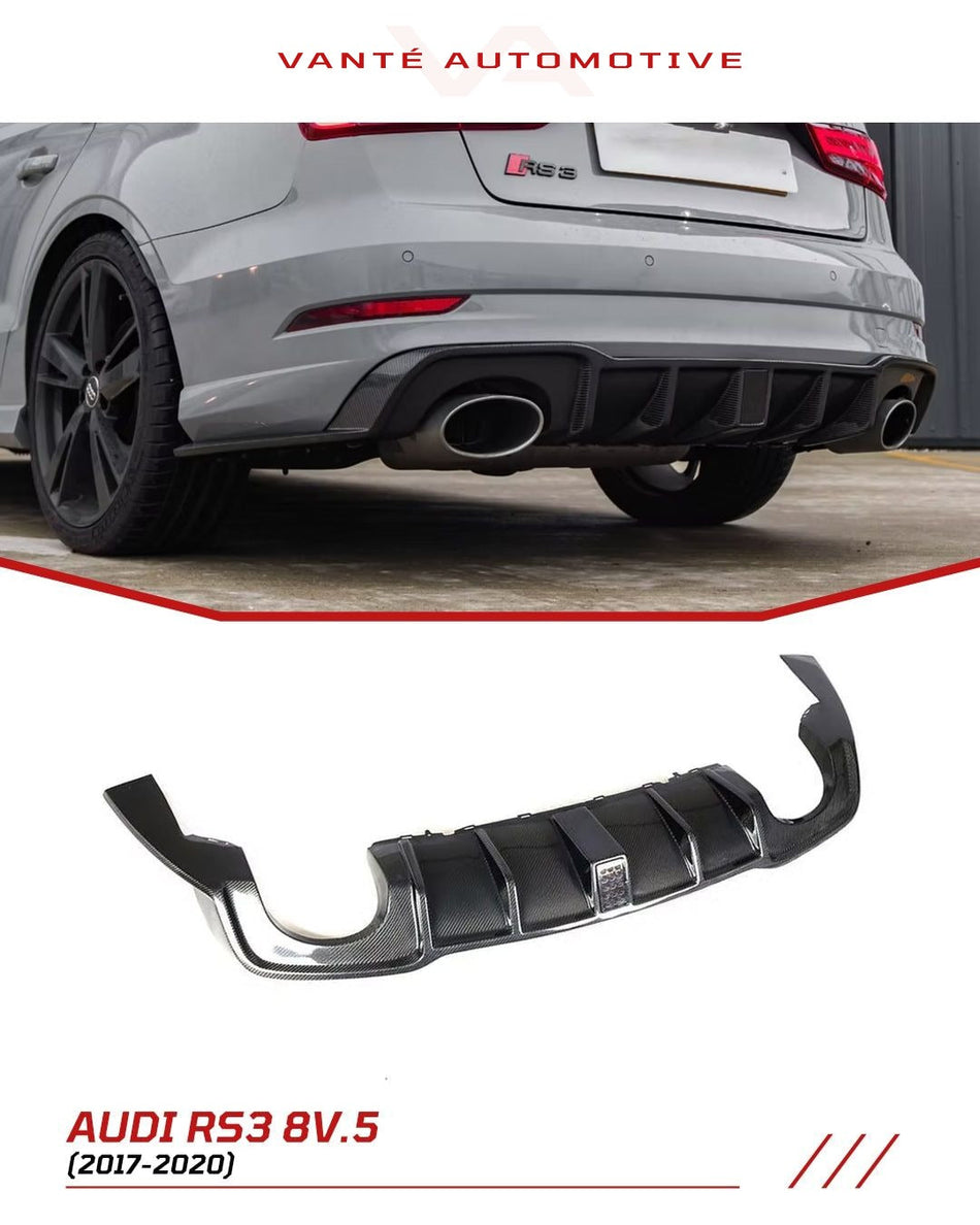 Audi RS3 8V.5 Carbon Fiber Rear Diffuser V1