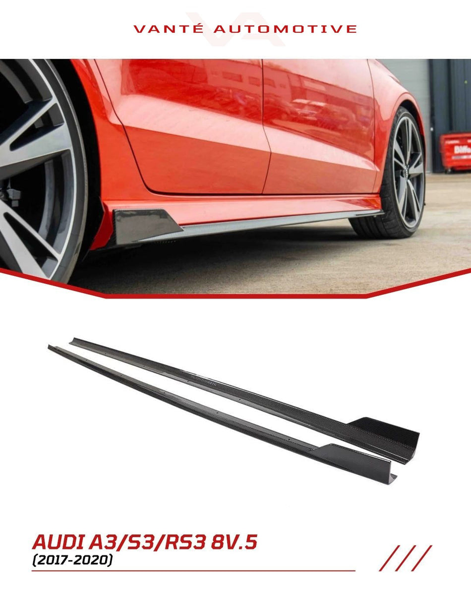 Audi S3/RS3 8V.5 Carbon Fiber Side Skirts V1