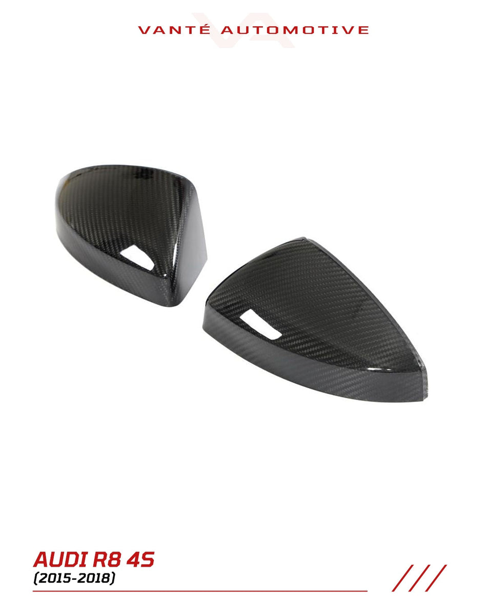Audi R8 4S Carbon Fiber Mirror Caps Covers