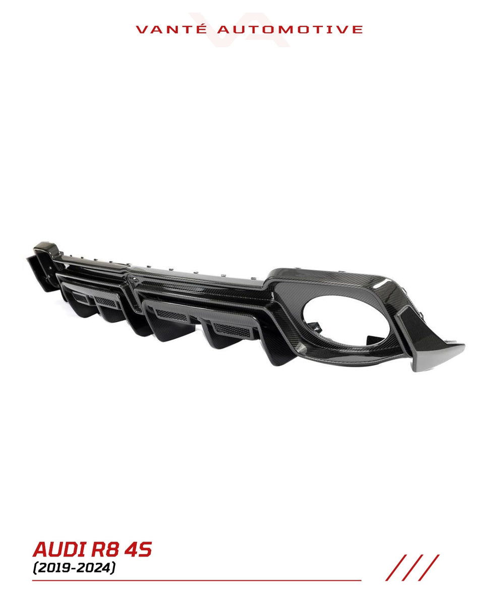 Audi R8 4S FL Carbon Fiber Rear Diffuser V2