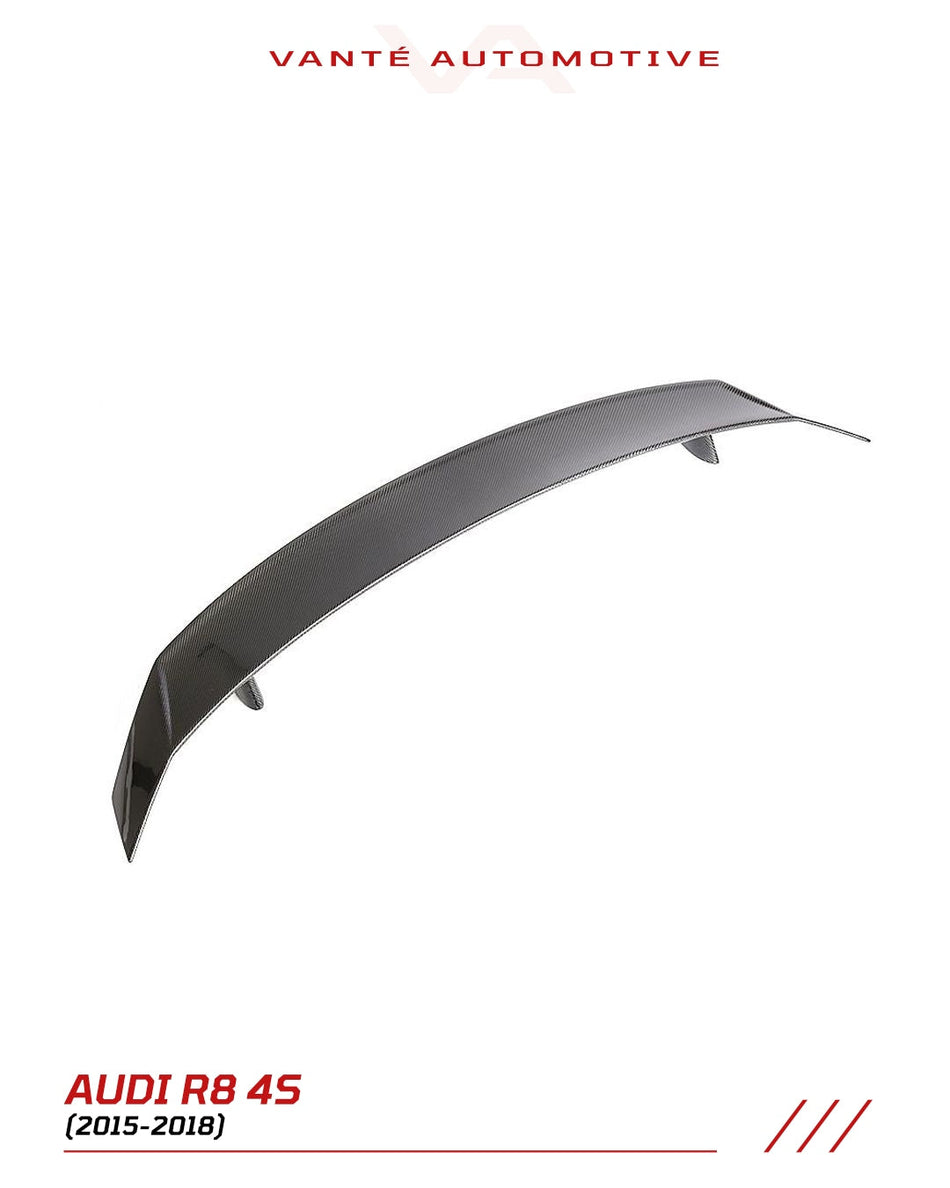 Audi R8 4S Carbon Fiber Full Rear Spoiler Wing