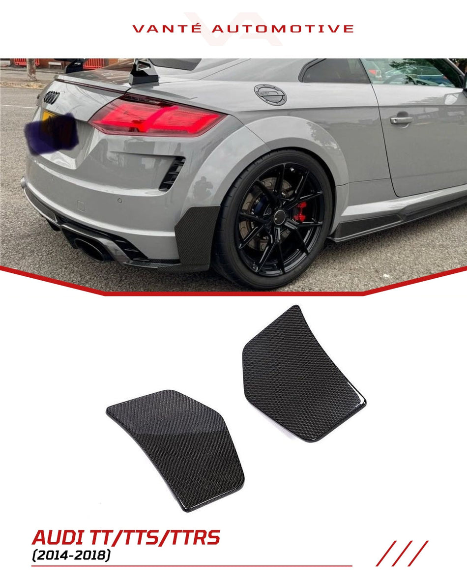 Audi TT/TTS/TTRS 8S Carbon Fiber Rear Bumper Blades/Fins