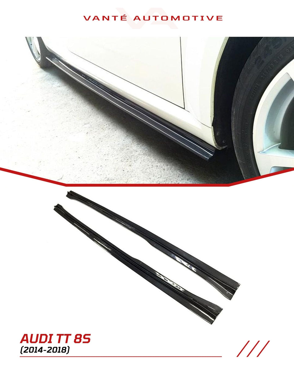 Audi TT 8S Carbon Fiber Side Skirts Lip