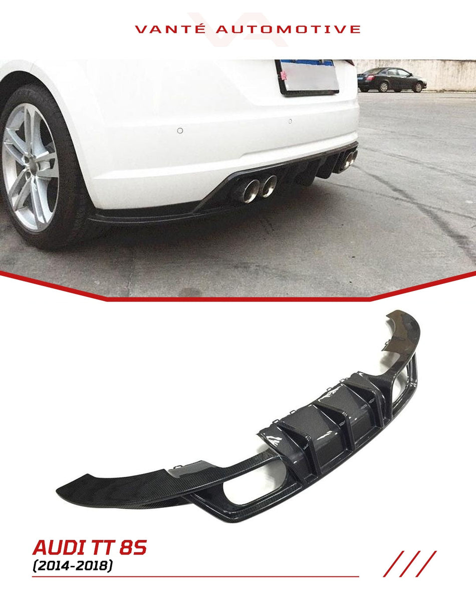 Audi TT 8S Carbon Fiber Rear Diffuser
