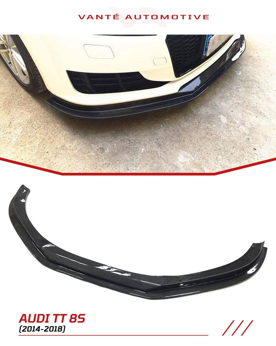 Audi TT 8S Carbon Fiber Front Splitter Lip V2