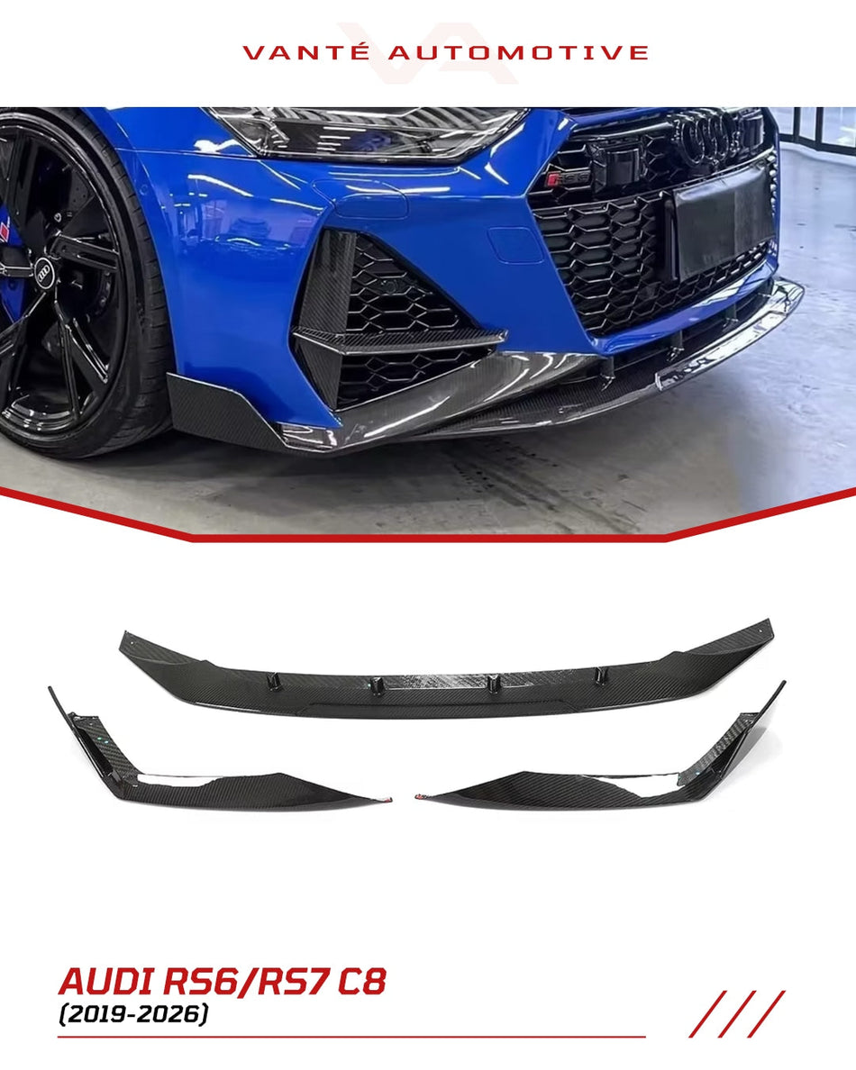 Audi RS6/RS7 C8 Carbon Fiber Front Splitter Lip