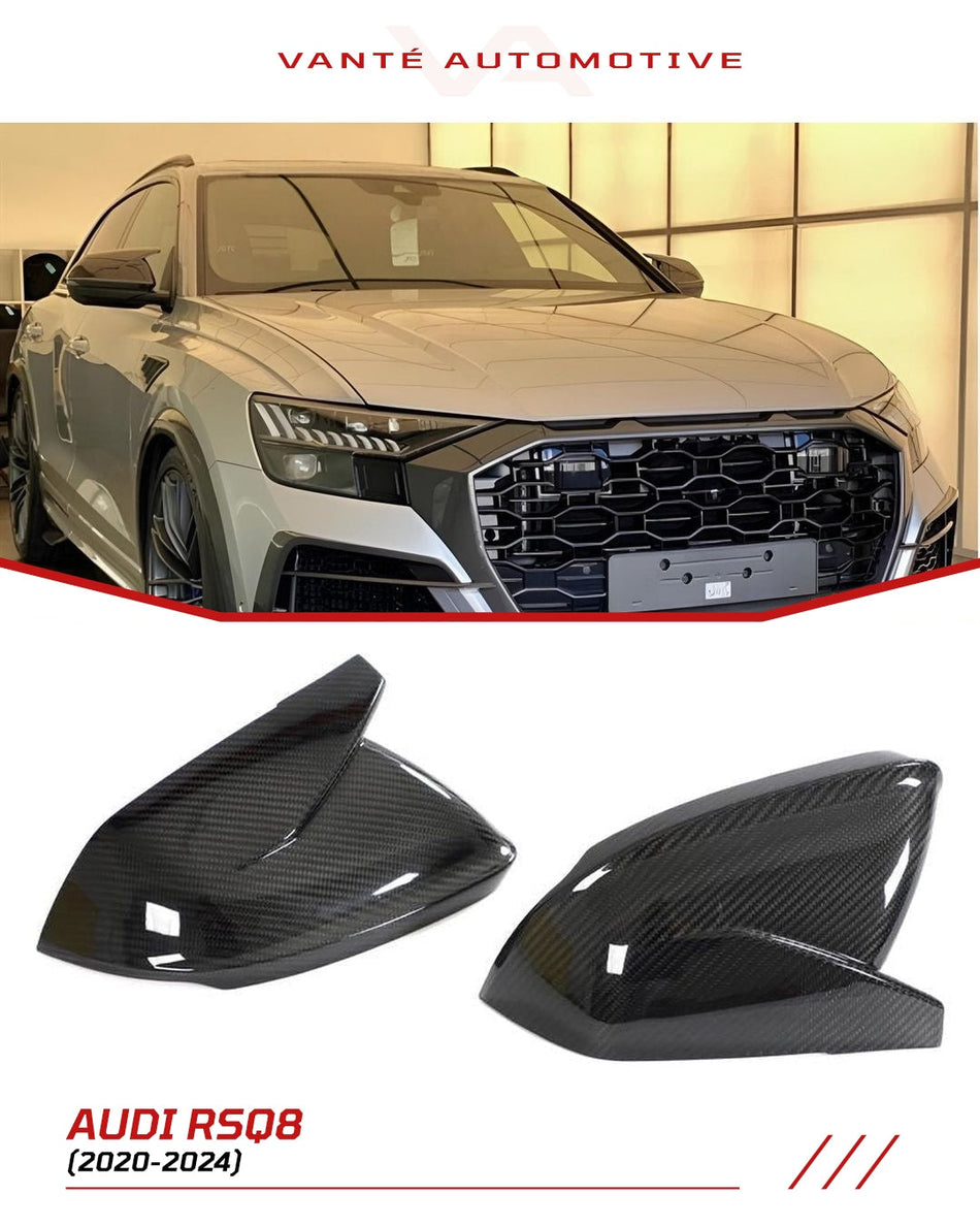 Audi RSQ8 4M Carbon Fiber Side Mirror Covers