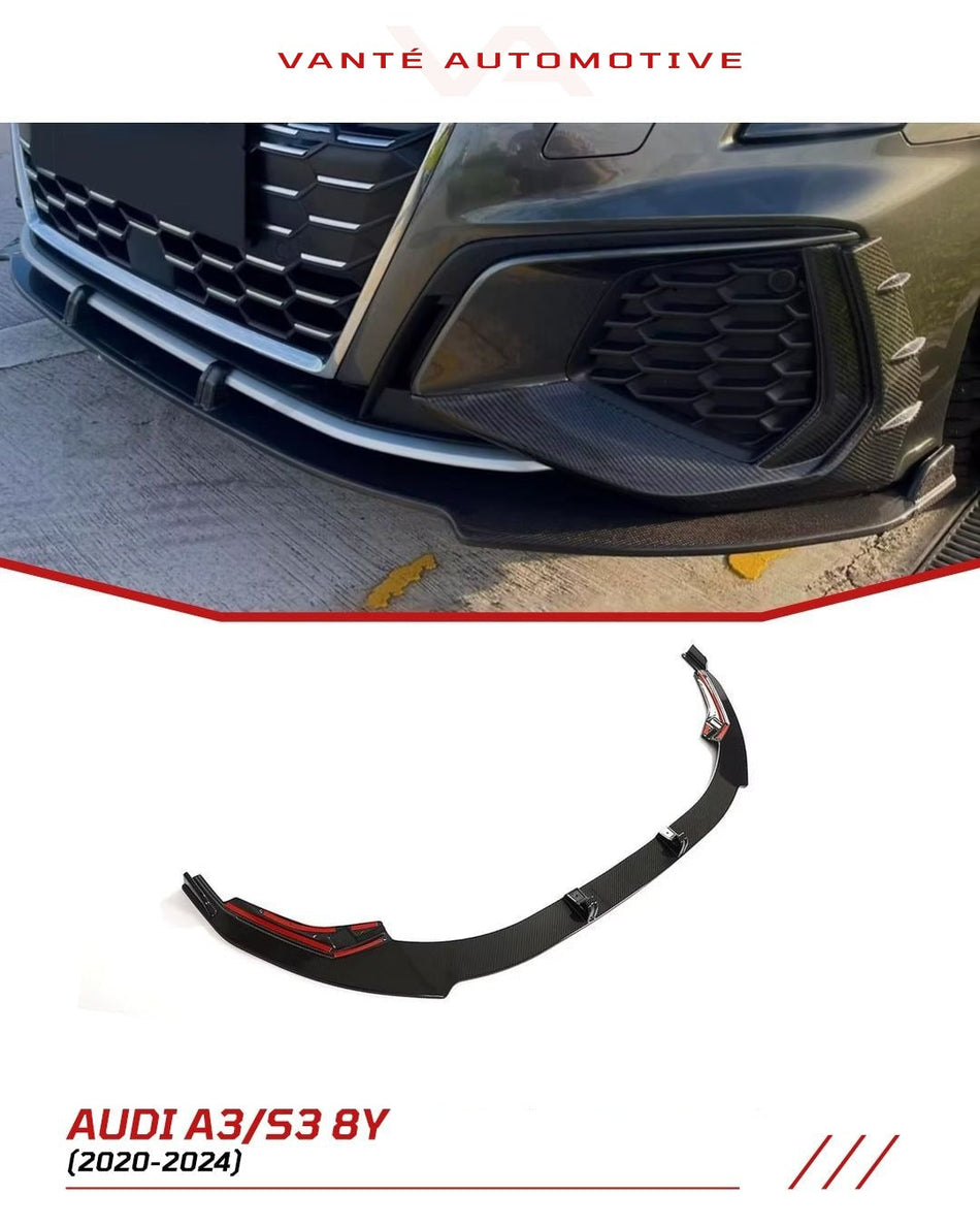 Audi S3 8Y Carbon Fibre Front Splitter Lip