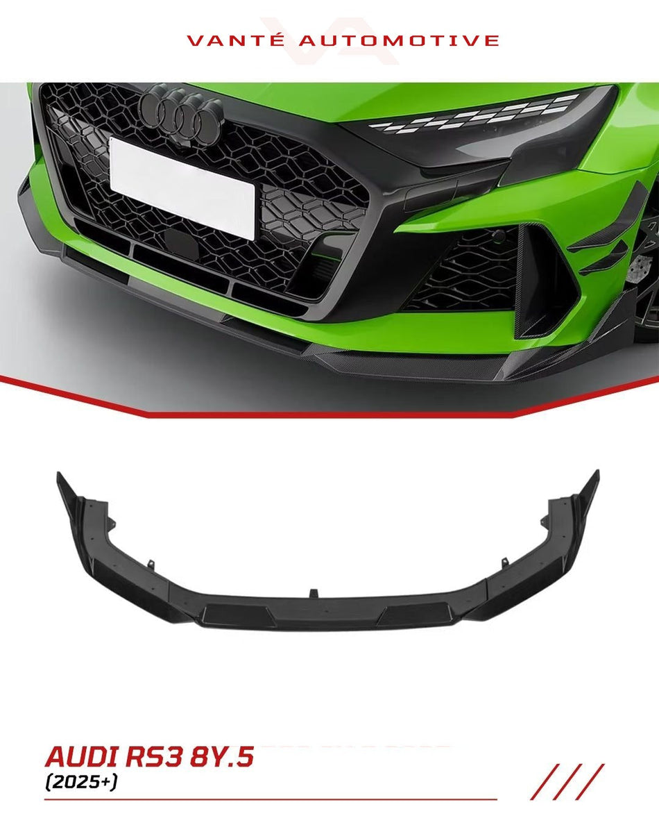 Audi RS3 8Y.5 Carbon Fibre Front Splitter V2