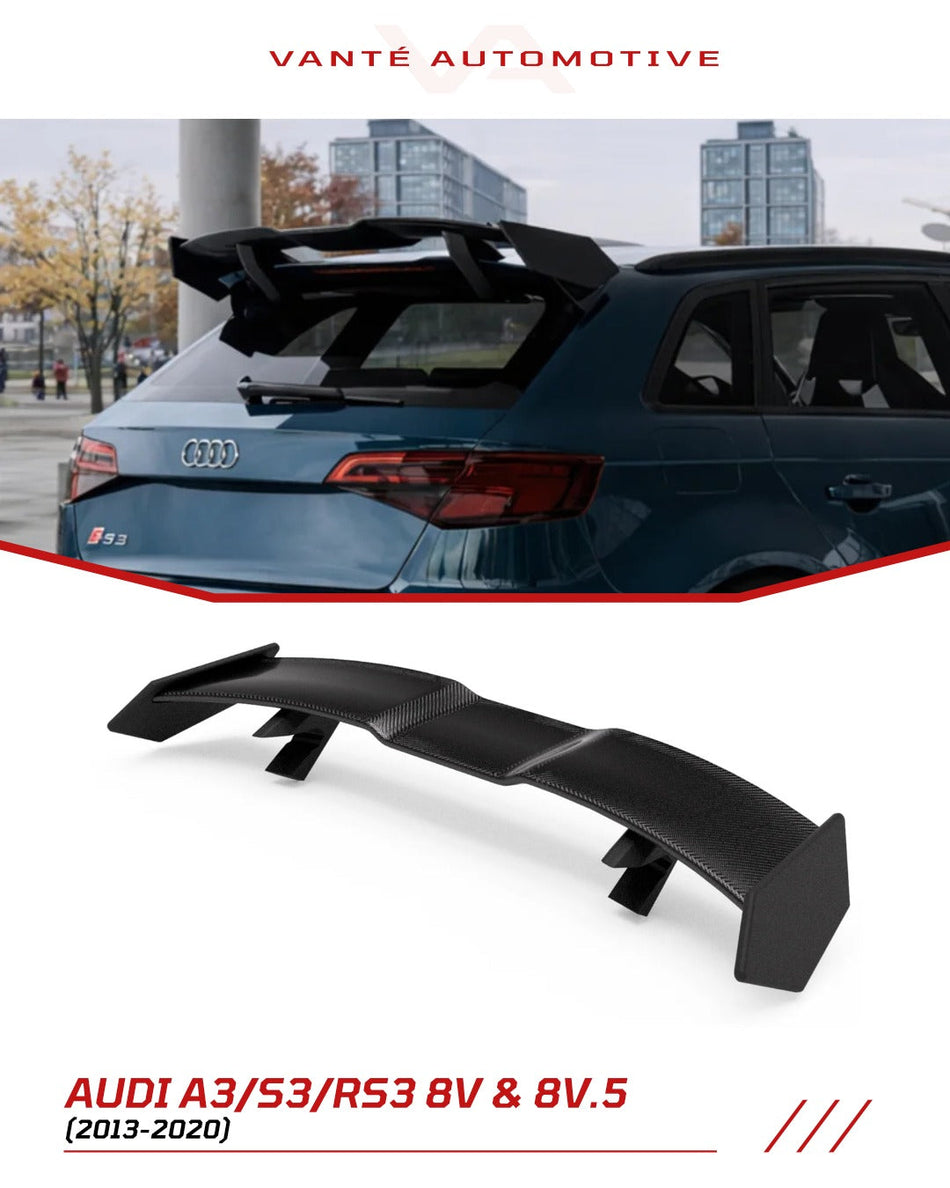 Audi A3/S3/RS3 8V Rear Wing Spoiler Carbon Fibre