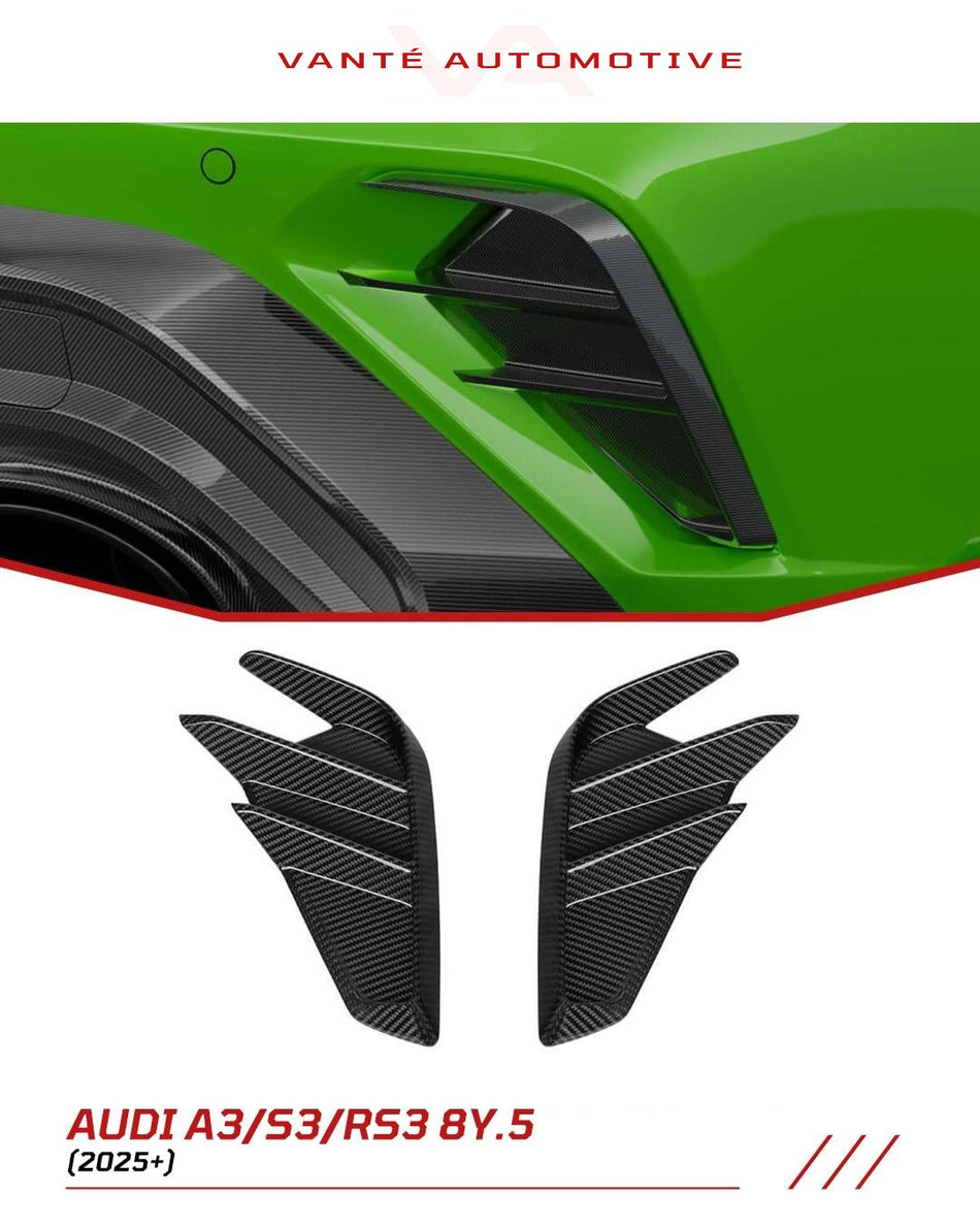 Audi A3/S3/RS3 8Y.5 Carbon Fiber Rear Vent Covers
