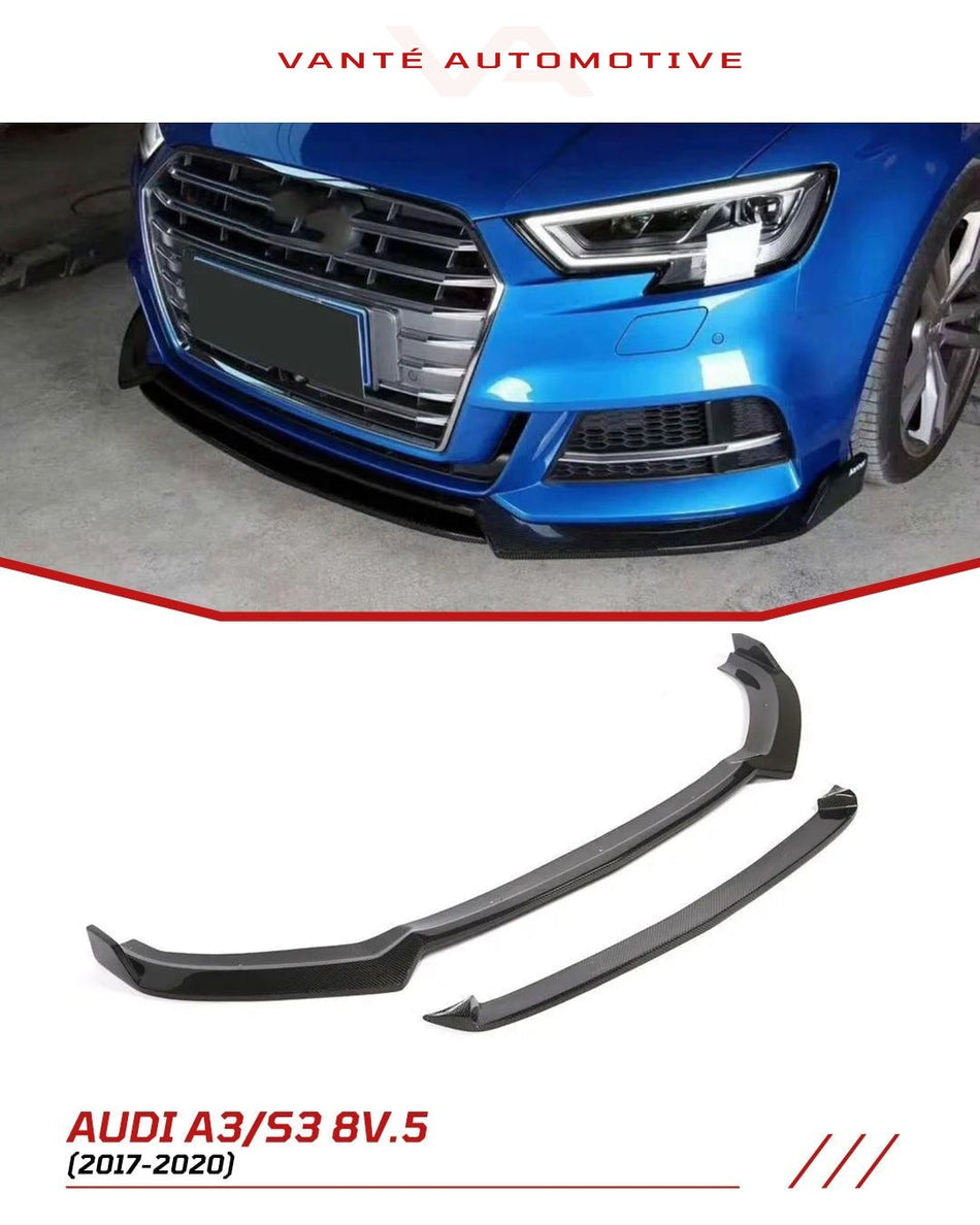 Audi A3 S-Line/S3 8V.5 Carbon Fiber Front Splitter Lip V3