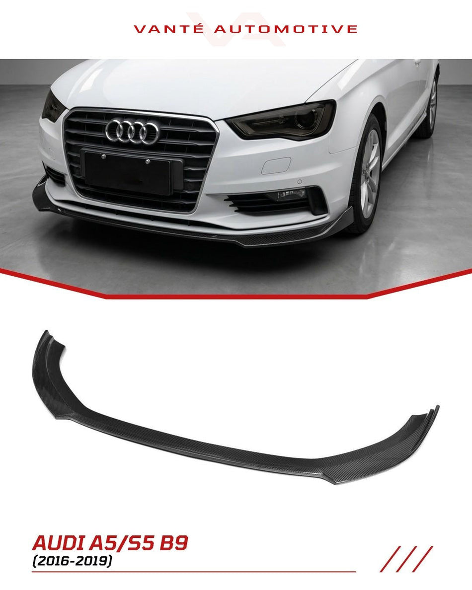 Audi A3 Sedan 8V Carbon Fiber Front Splitter Lip