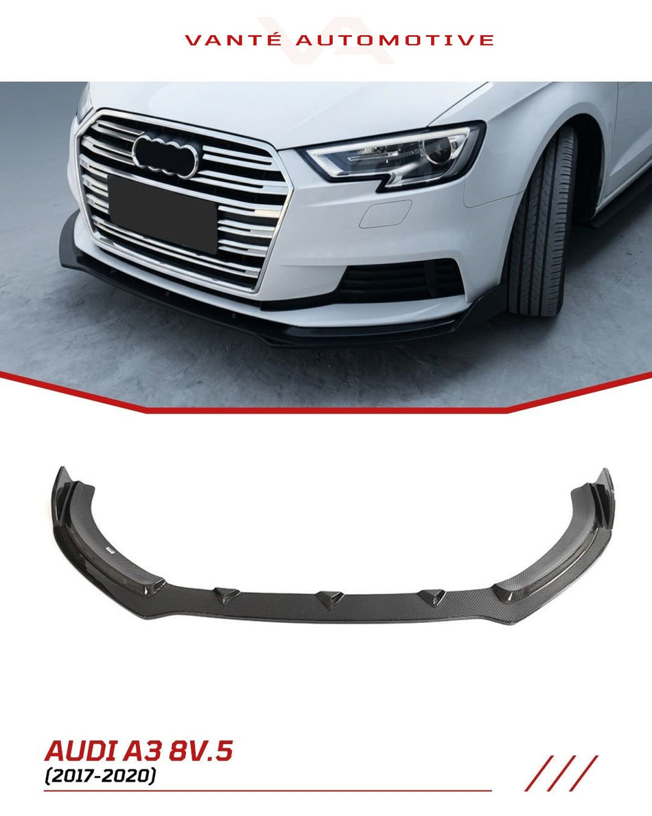 Audi A3 Hatchback 8V.5 Carbon Fiber Front Splitter Lip