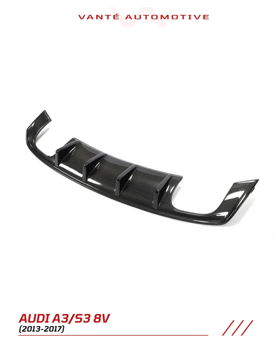 Audi A3 S-Line/S3 Sedan 8V Carbon Fiber Rear Diffuser