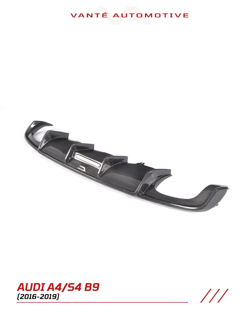 Audi A4 S-Line / S4 B9 Carbon Fibre Rear Bumper Diffuser