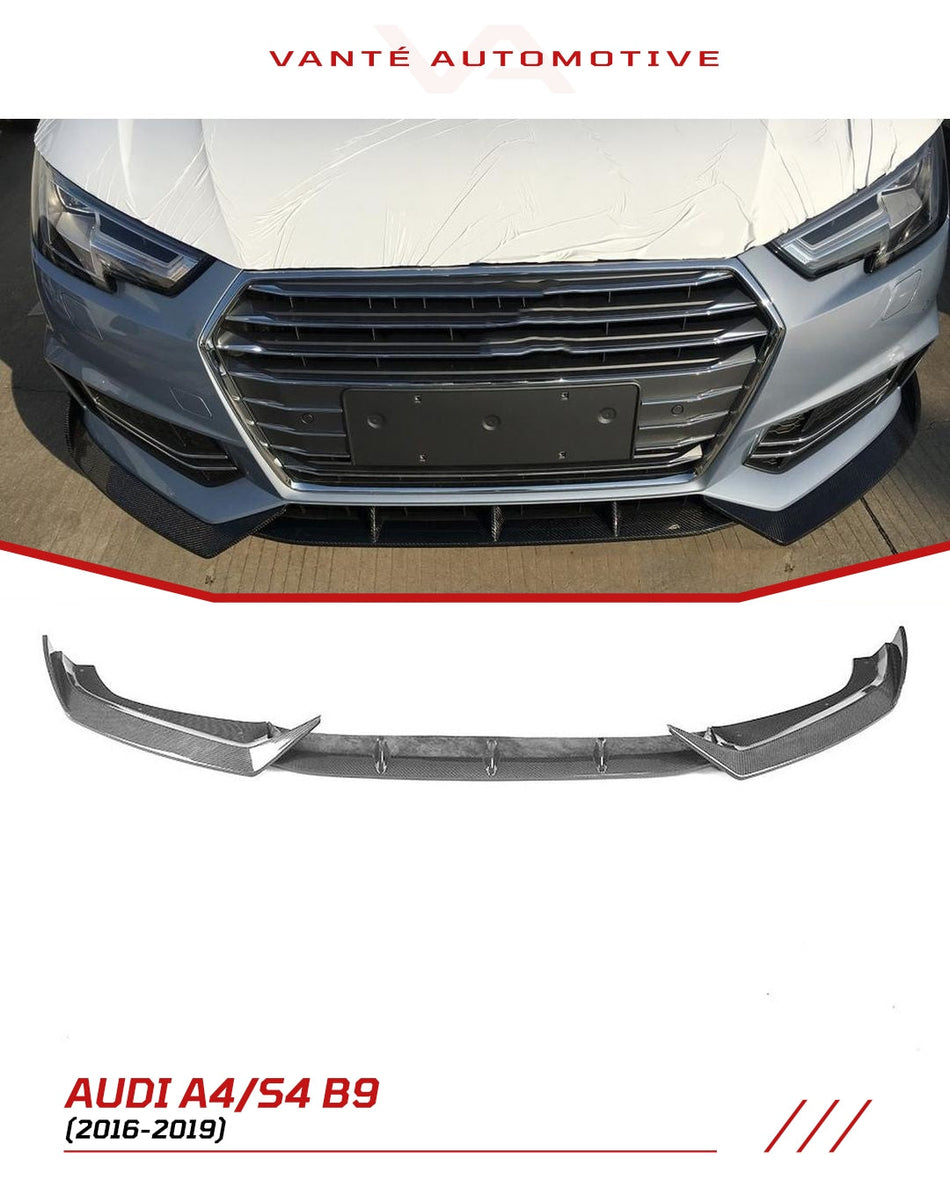 Audi A4 S-Line / S4 B9 Carbon Fibre Front Bumper Splitter
