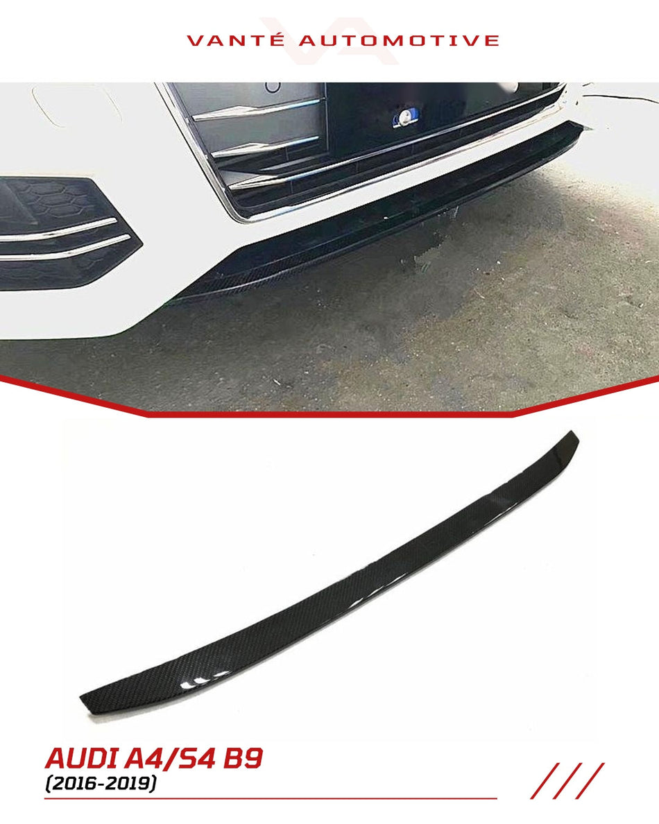 Audi A4 S4 B9 Carbon Fibre Front Bumper Trims