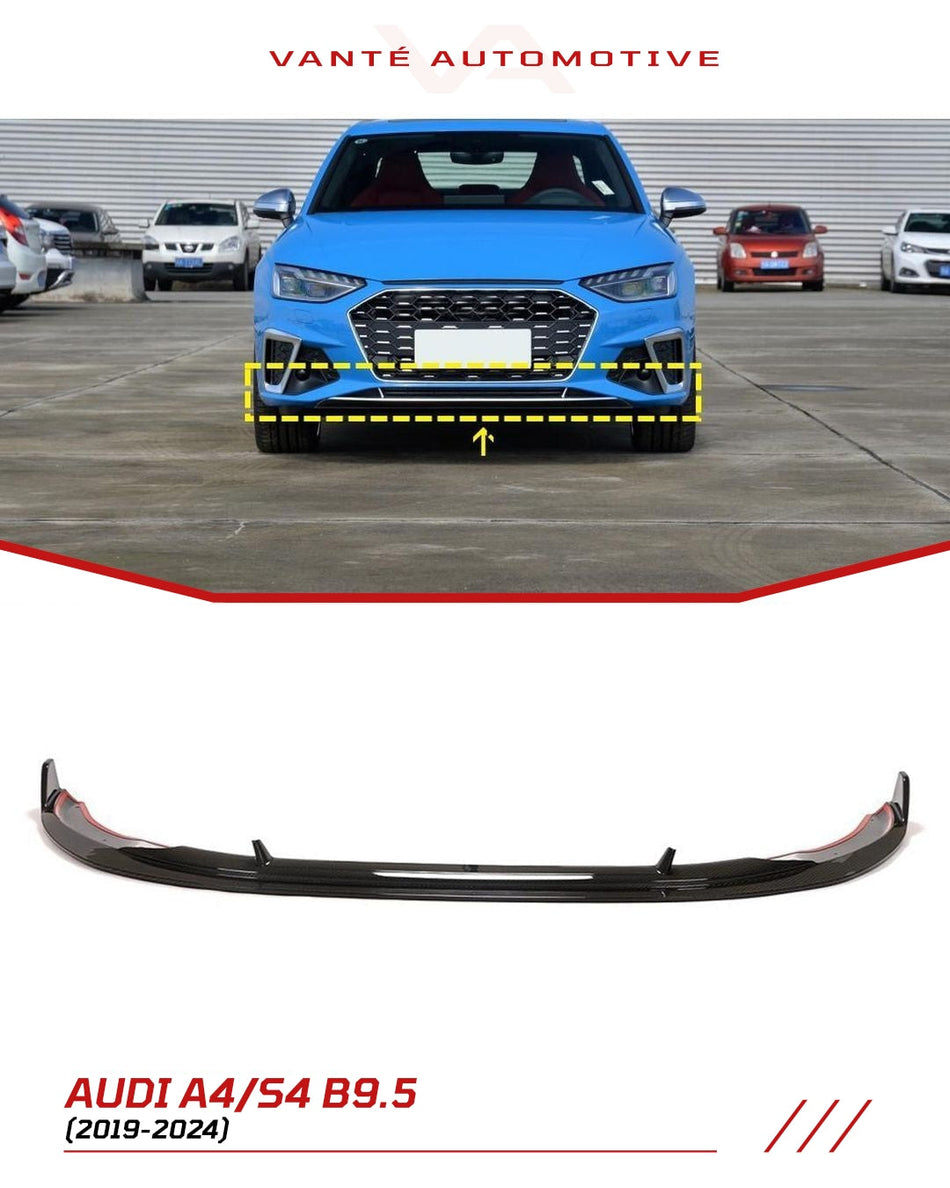 Audi A4 S-Line S4 B9.5 Dry Carbon Fibre Front Lip