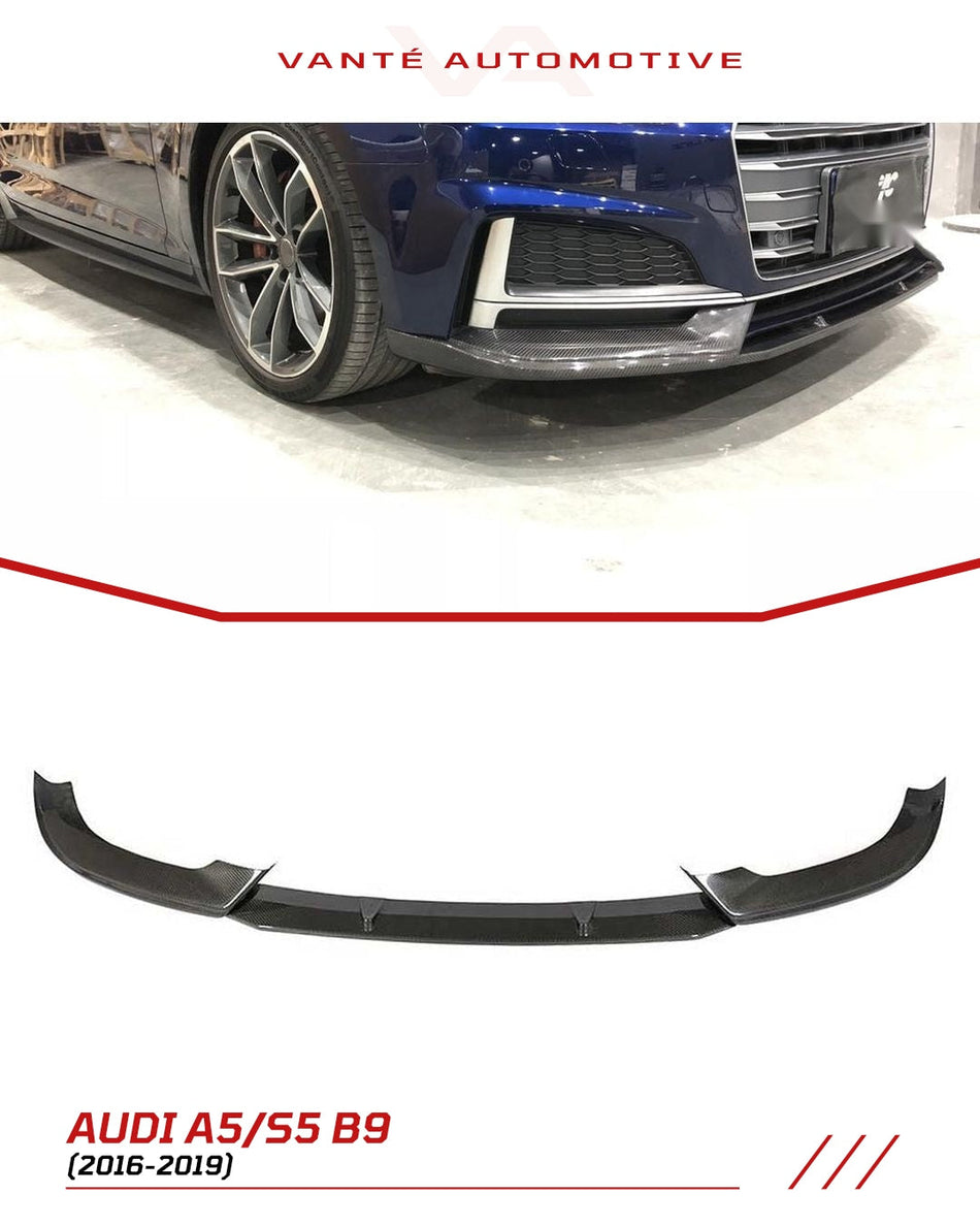 Audi A5 S-Line/S5 B9 Carbon Fibre Front Lip Splitter