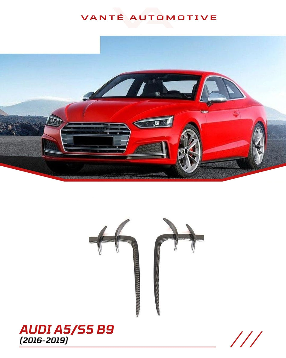 Audi A5 S-Line/S5 B9 Carbon Fibre Front Canards