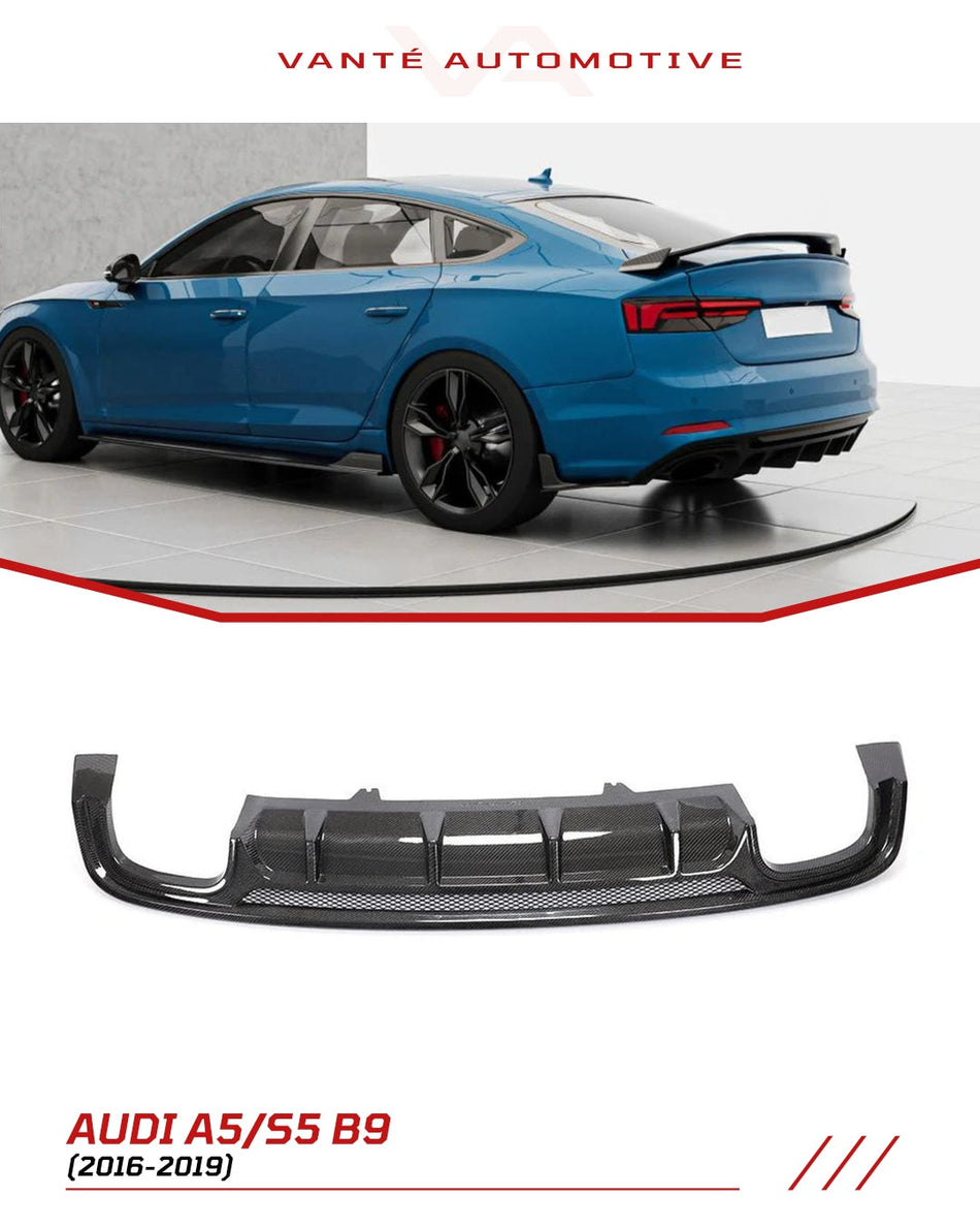 Audi A5 S-Line/S5 B9 Carbon Fibre Rear Diffuser