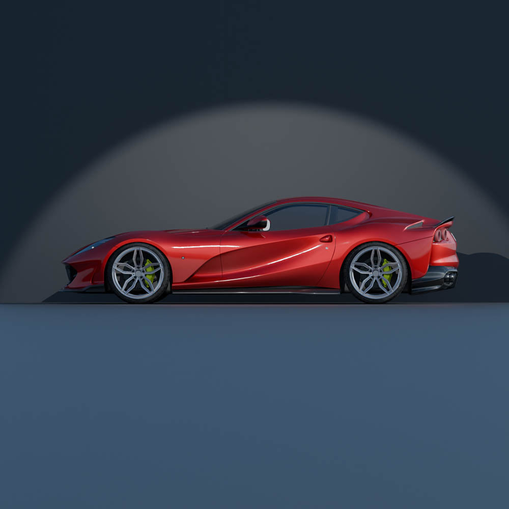 FERRARI 812 SUPERFAST CARBON FIBRE KIT - CT DESIGN-Kit-CT CARBON-CT Carbon - High-quality carbon fiber and gloss black aerodynamic parts for premium sports and luxury vehicles.