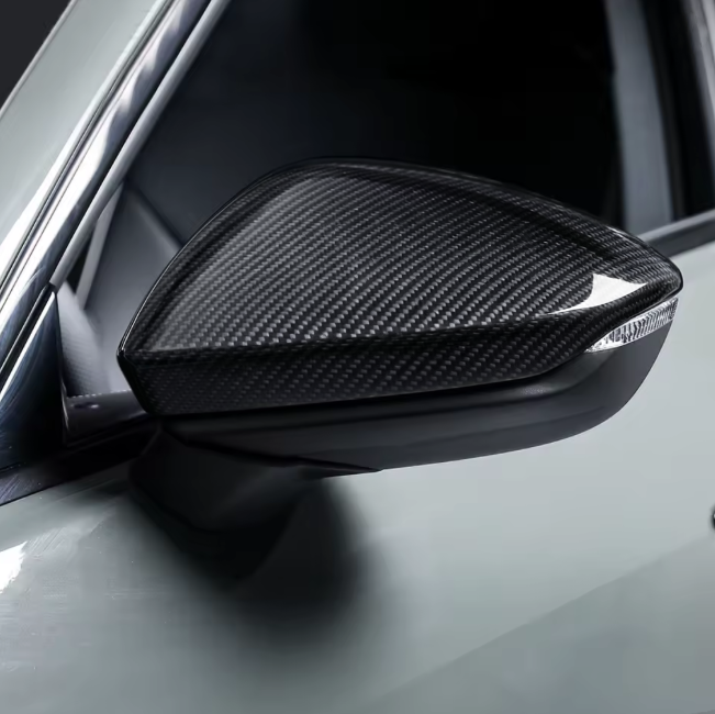Audi A5/S5/RS5 B10 2025+ Carbon Fiber Mirror Caps/Shells/Covers (LHD ONLY)
