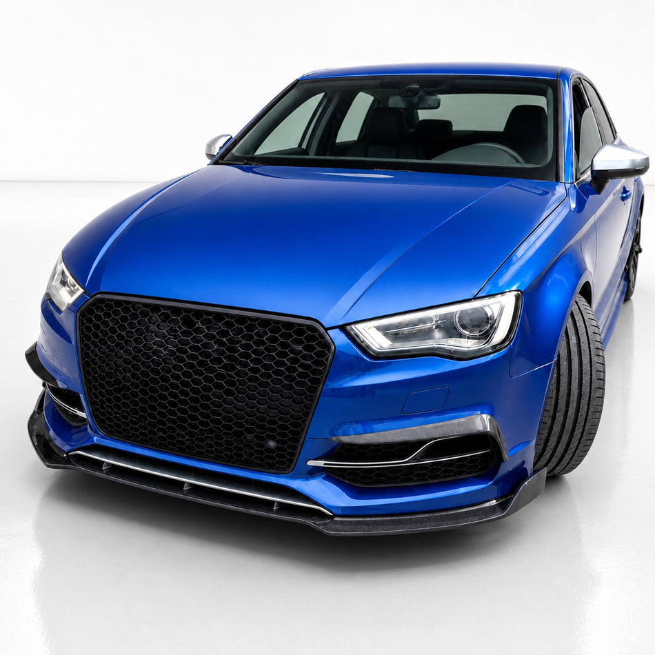 Audi A3 S-Line/S3 8V Hatchback Carbon Fiber Front Splitter Lip V1