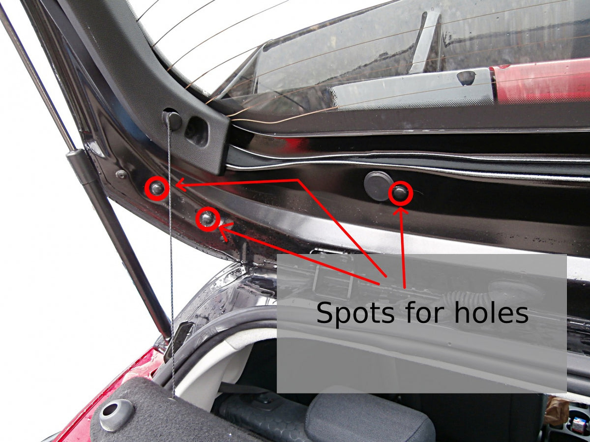 Roof Spoiler Ford Fiesta Mk7 (Focus RS Look)