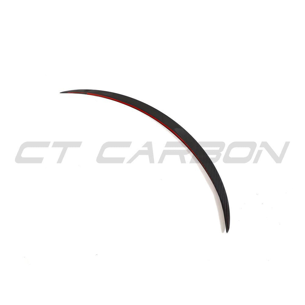 TESLA MODEL 3 2023+ CARBON FIBRE SPOILER - V1-Spoiler-CT CARBON-CT Carbon - High-quality carbon fiber and gloss black aerodynamic parts for premium sports and luxury vehicles.